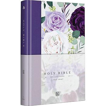 King James Version Holy Bible Hardcover Purple