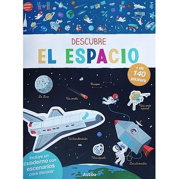 Descube el espacio, libro con stickers