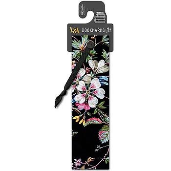 Bookmark Black Floral