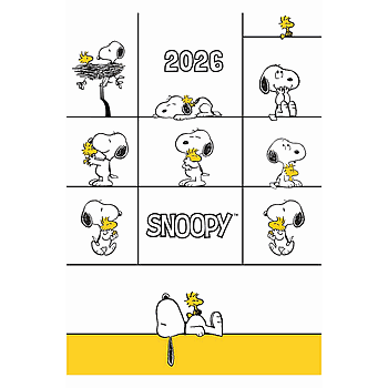 Agenda 2026 Snoopy Aniversario Blanca