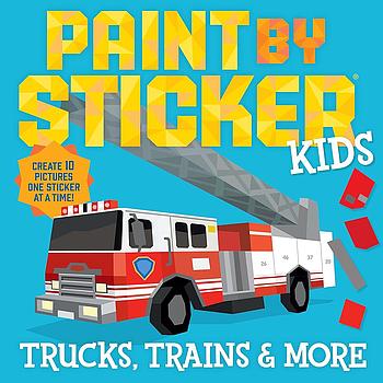 Paint by Sticker Kids Trucks, Trains & More