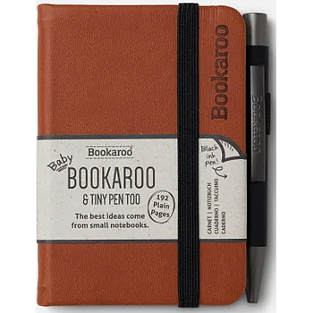 Bookaroo Notebook & Pen Brown