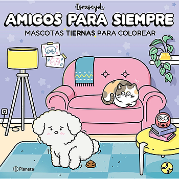 Amigos para siempre. Mascotas tiernas para colorear