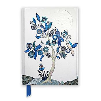 Journal Silver Tree Of Life With Four White