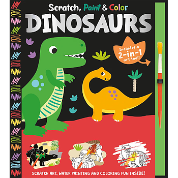 Scratch, Paint & Color Dinosaurs