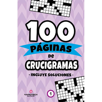 100 Paginas de crucigramas - portada morada